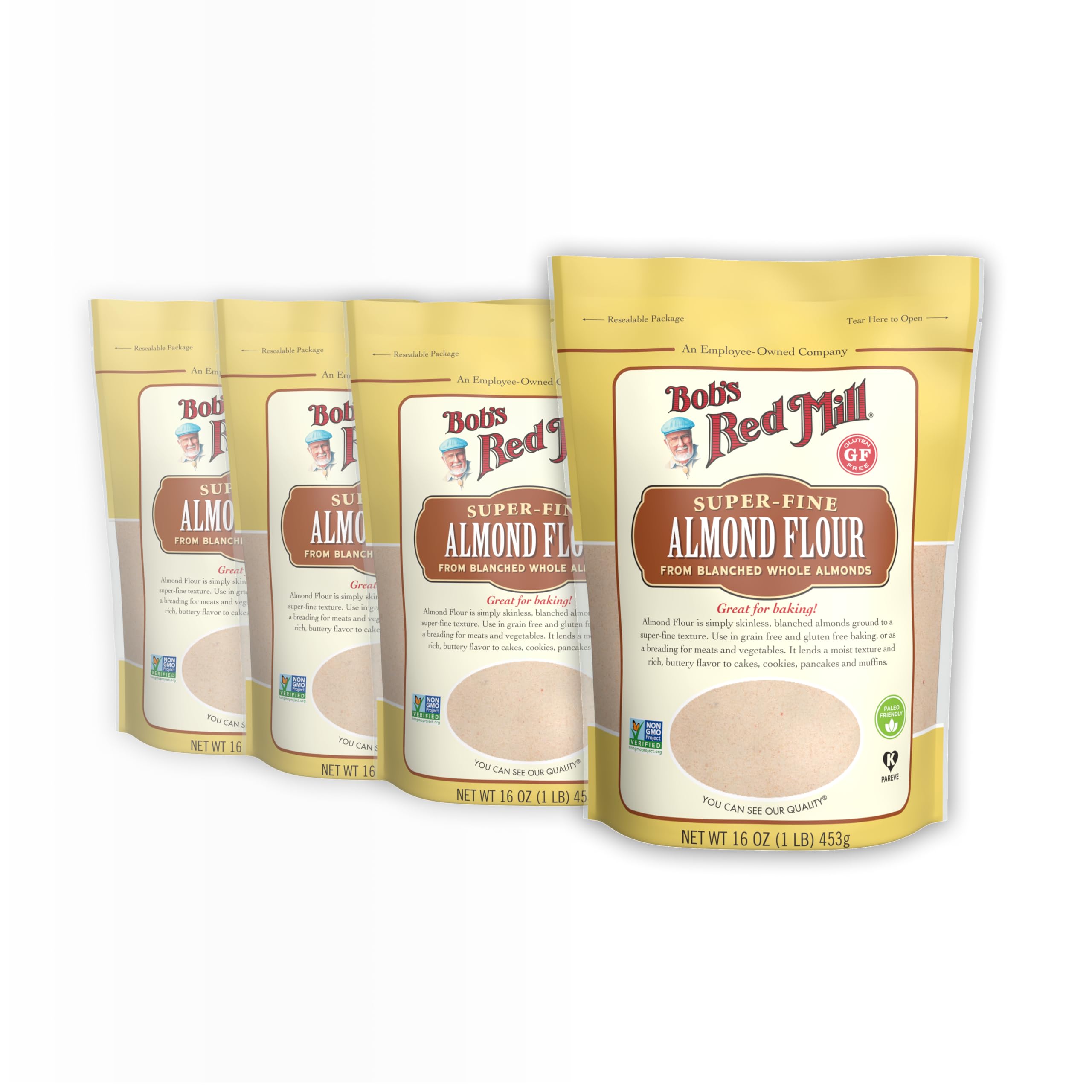 Bob's Red Mill front packaging showing 1 lb bag benefit pantry staple