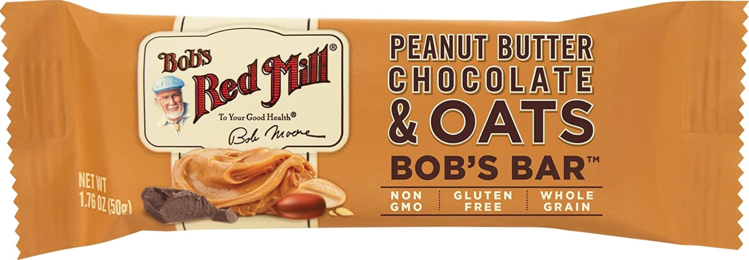 Bob's Red Mill front packaging showing 12-count bars and convenience