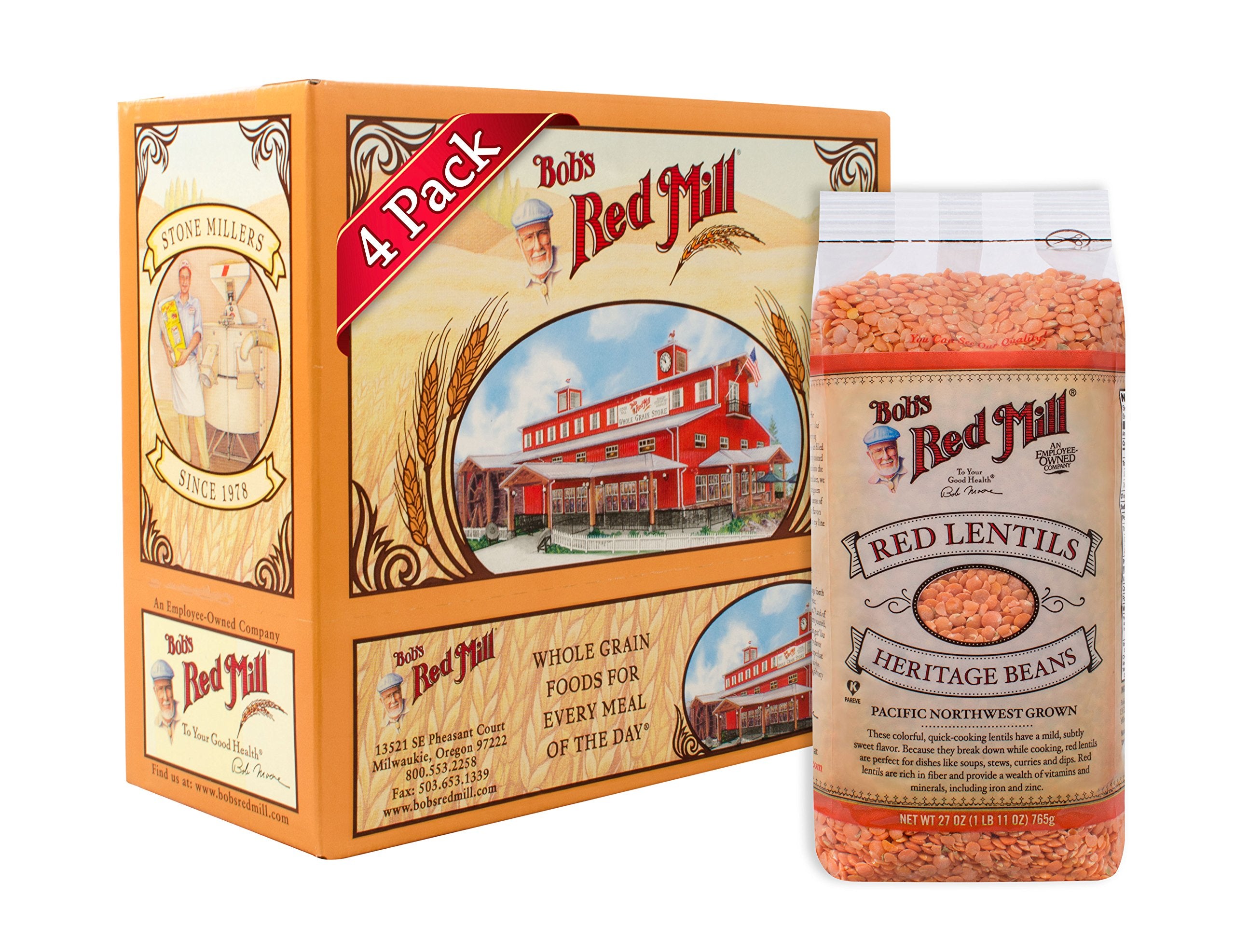 Bob's Red Mill front packaging showing product and benefits