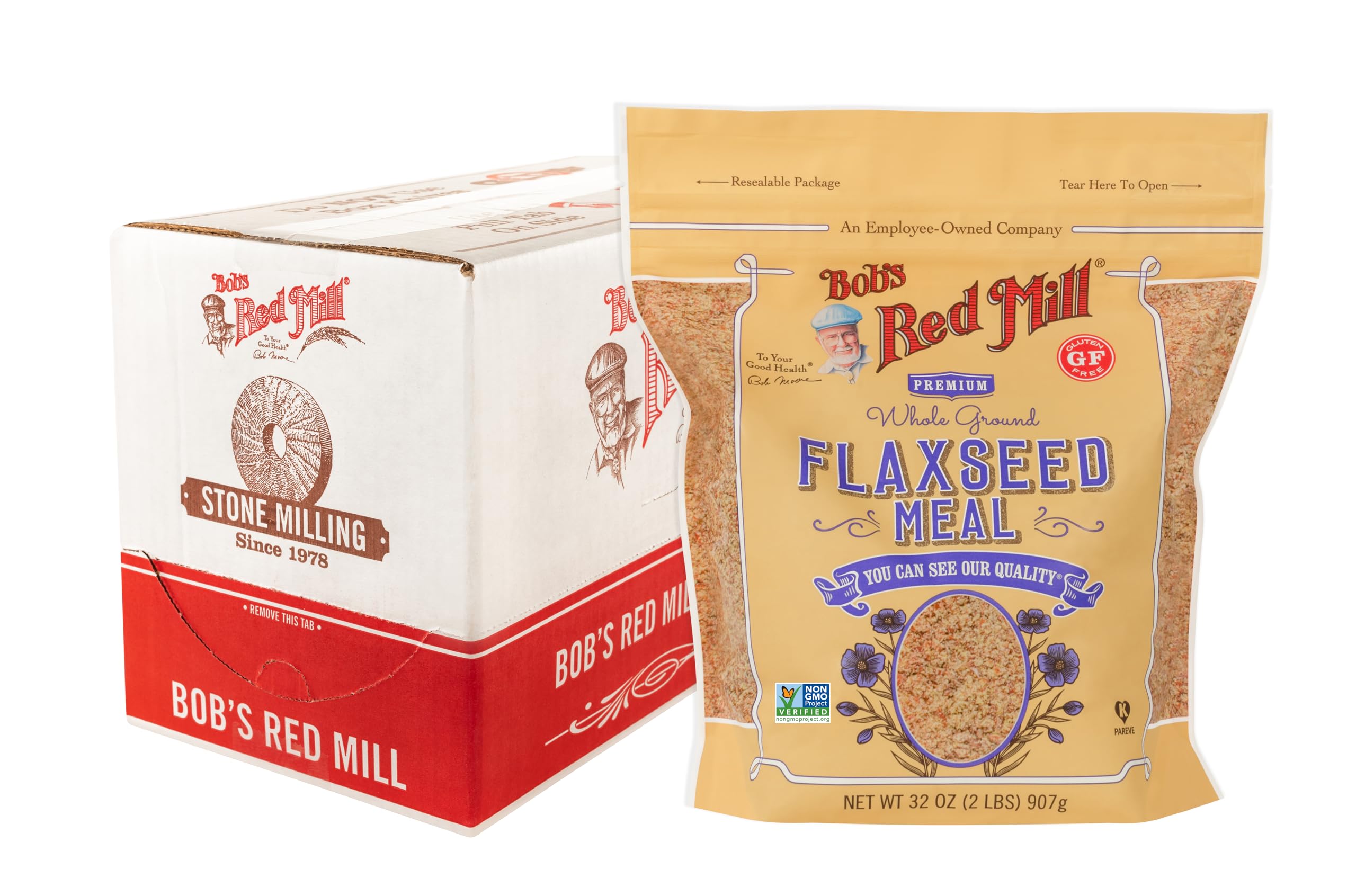 Bob's Red Mill front packaging showing 32oz bag and easy pantry choice
