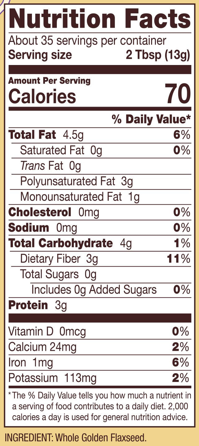 Bob's Red Mill 16oz bag beside measuring cup to show portion size
