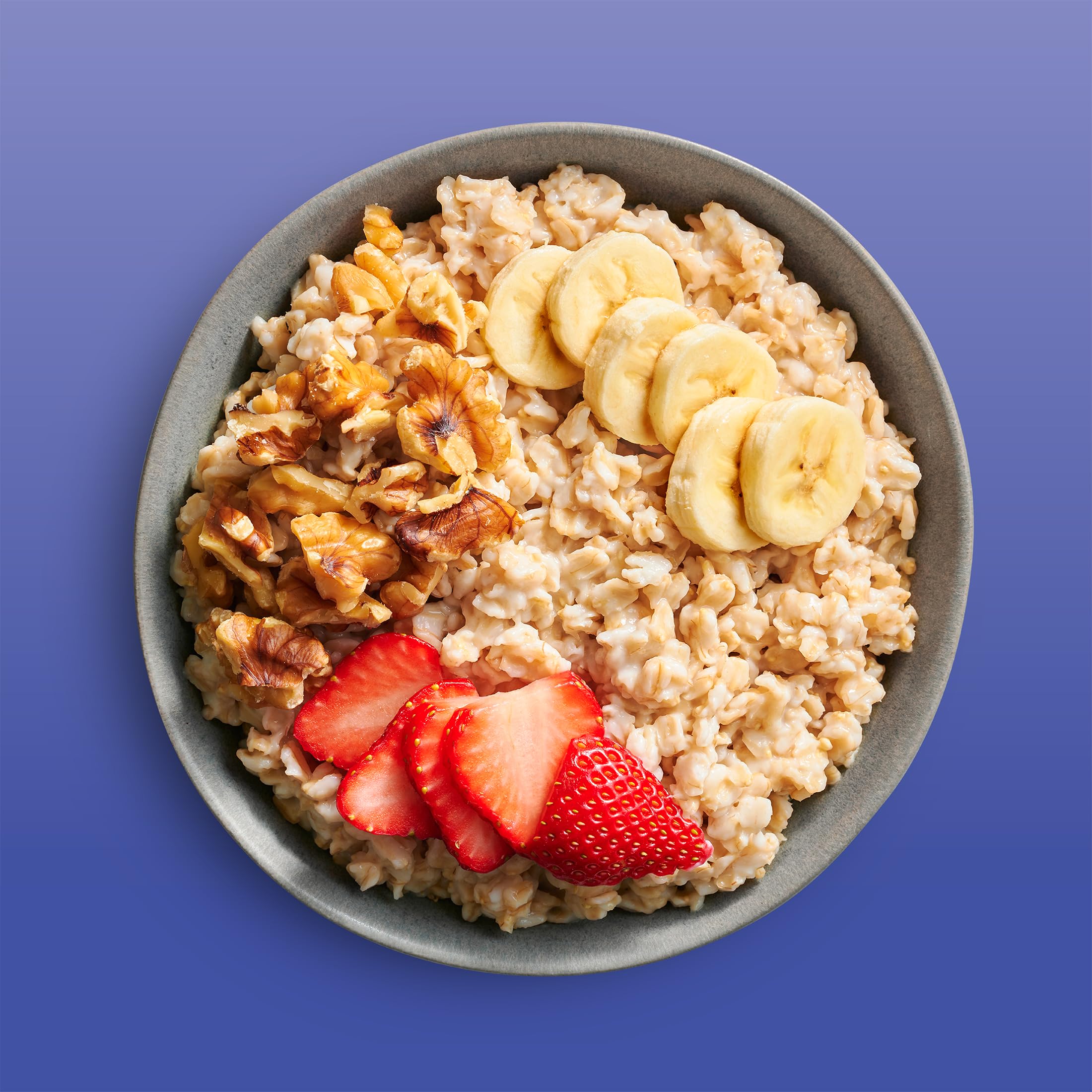 Bob's Red Mill oats served in a bowl with fruit showing quick nourishing breakfast