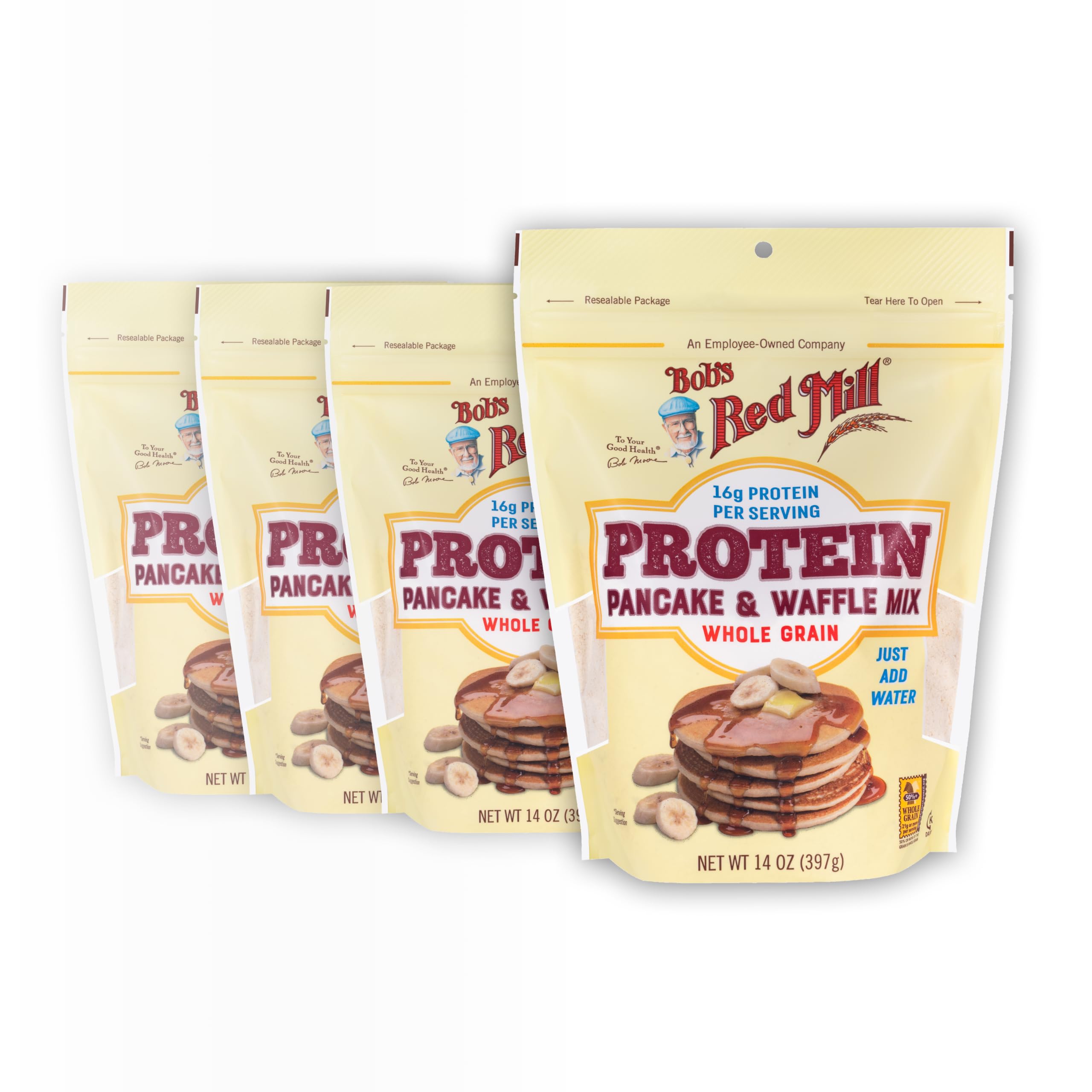 Bob's Red Mill front packaging showing product and convenience