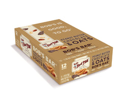 Bob's Red Mill close-up of oats peanuts and chocolate highlighting simple ingredients