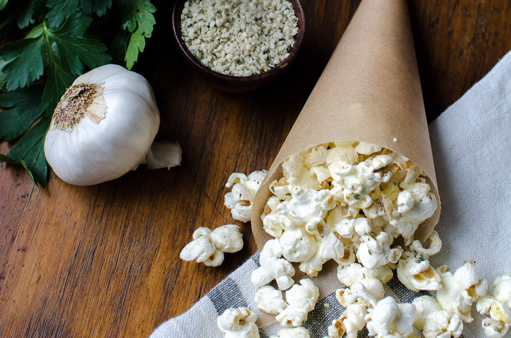 Bob's Red Mill kernels in paper bag microwaving for quick convenience