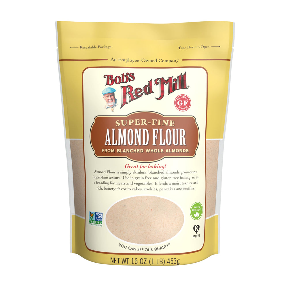 Bob's Red Mill label closeup showing non-GMO and gluten-free verification