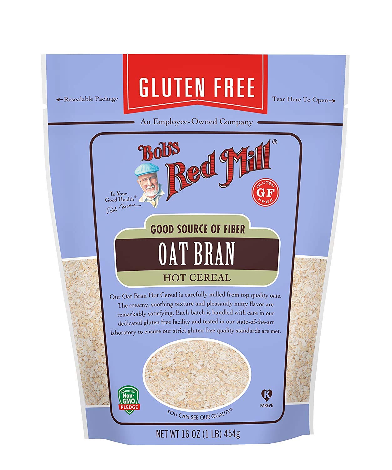 Bob's Red Mill front packaging showing product and benefits