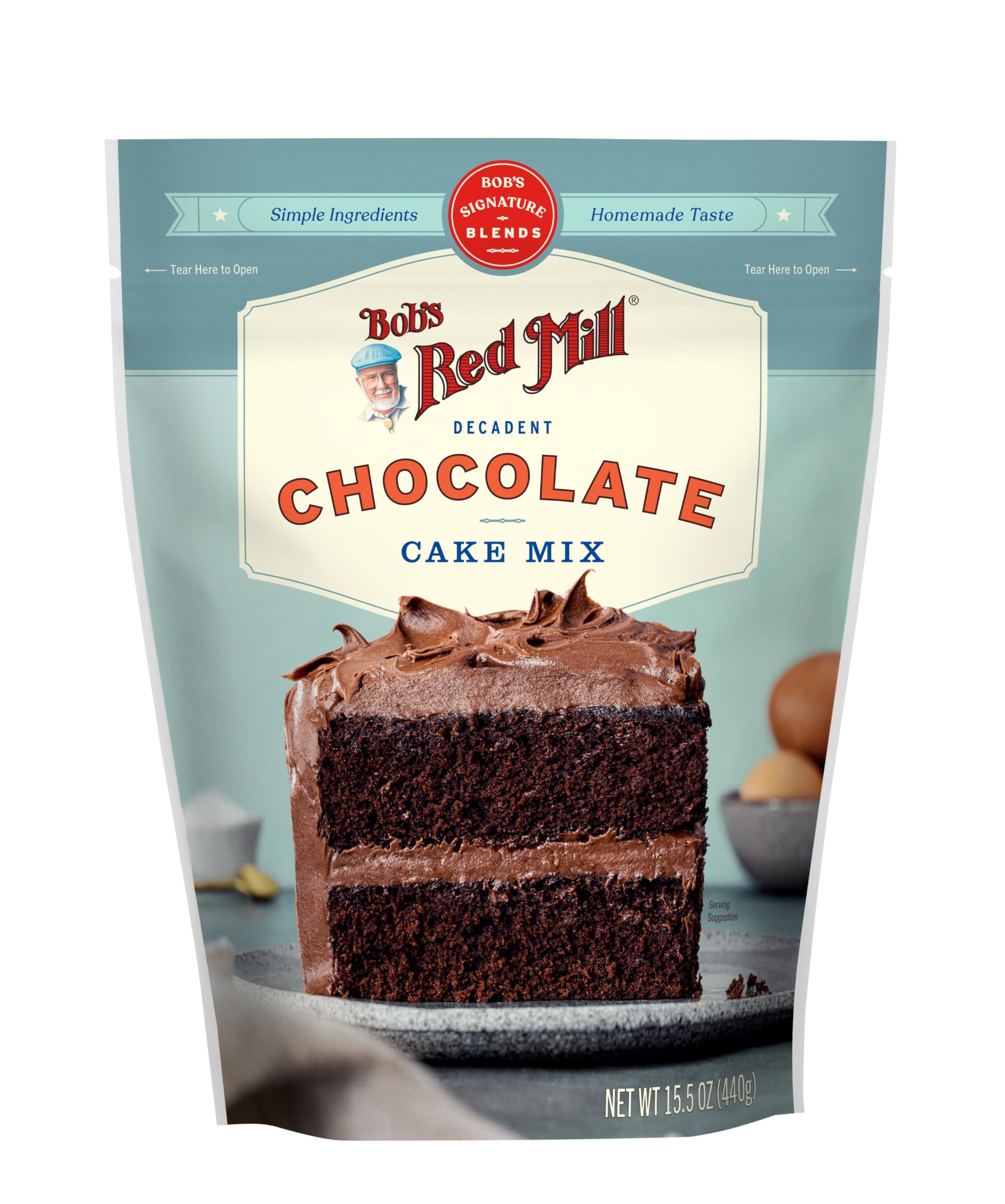 Bob's Red Mill open box close-up of mix texture demonstrating premium flour blend benefits
