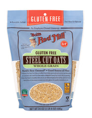 Bob's Red Mill close-up of steel cut oats texture highlighting whole grain quality