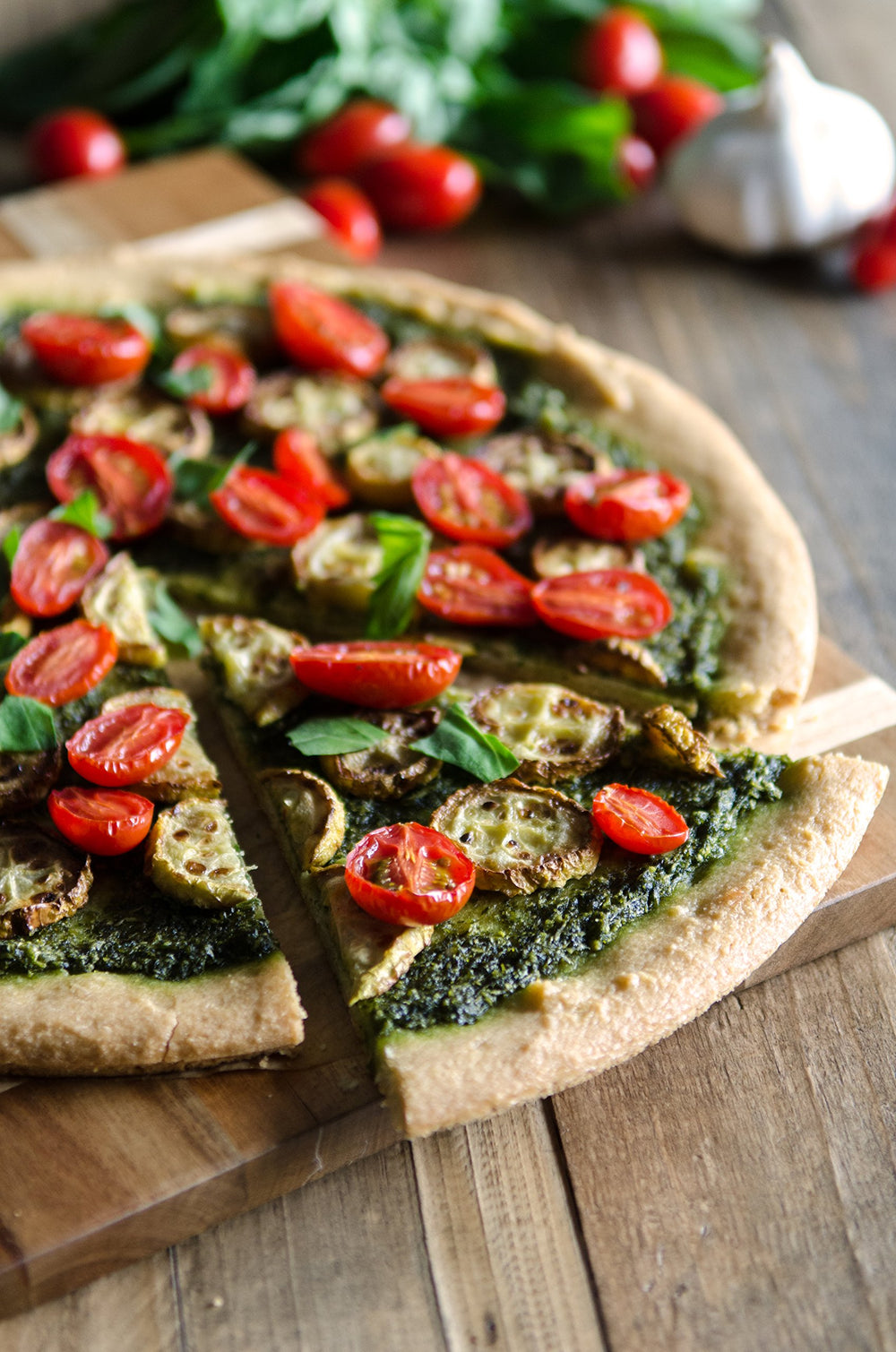 Bob's Red Mill pizza crust with browned edges showing crisp finish