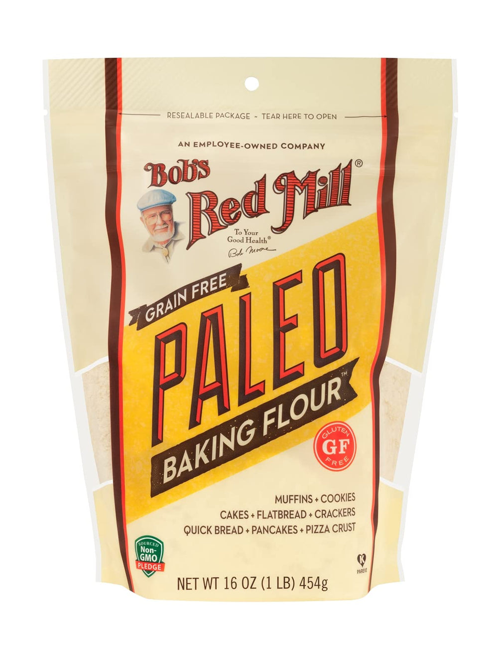 Bob's Red Mill ingredient blend close-up showing almond and starch mix