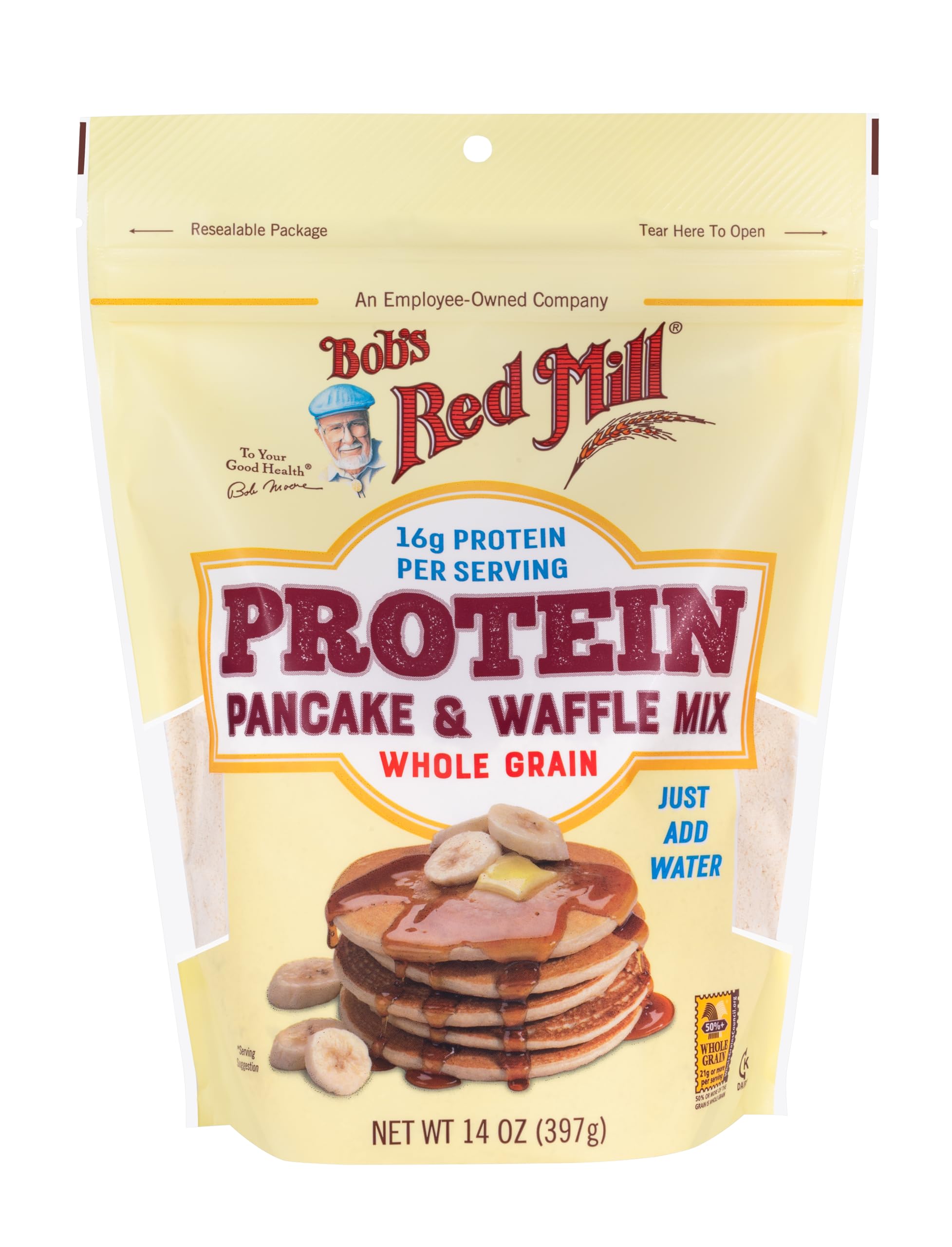Bob's Red Mill close-up of mix texture highlighting whole grains