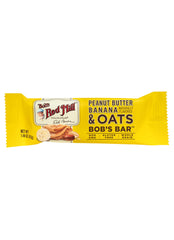 Bob's Red Mill close-up of oats and peanut butter highlighting whole grain energy