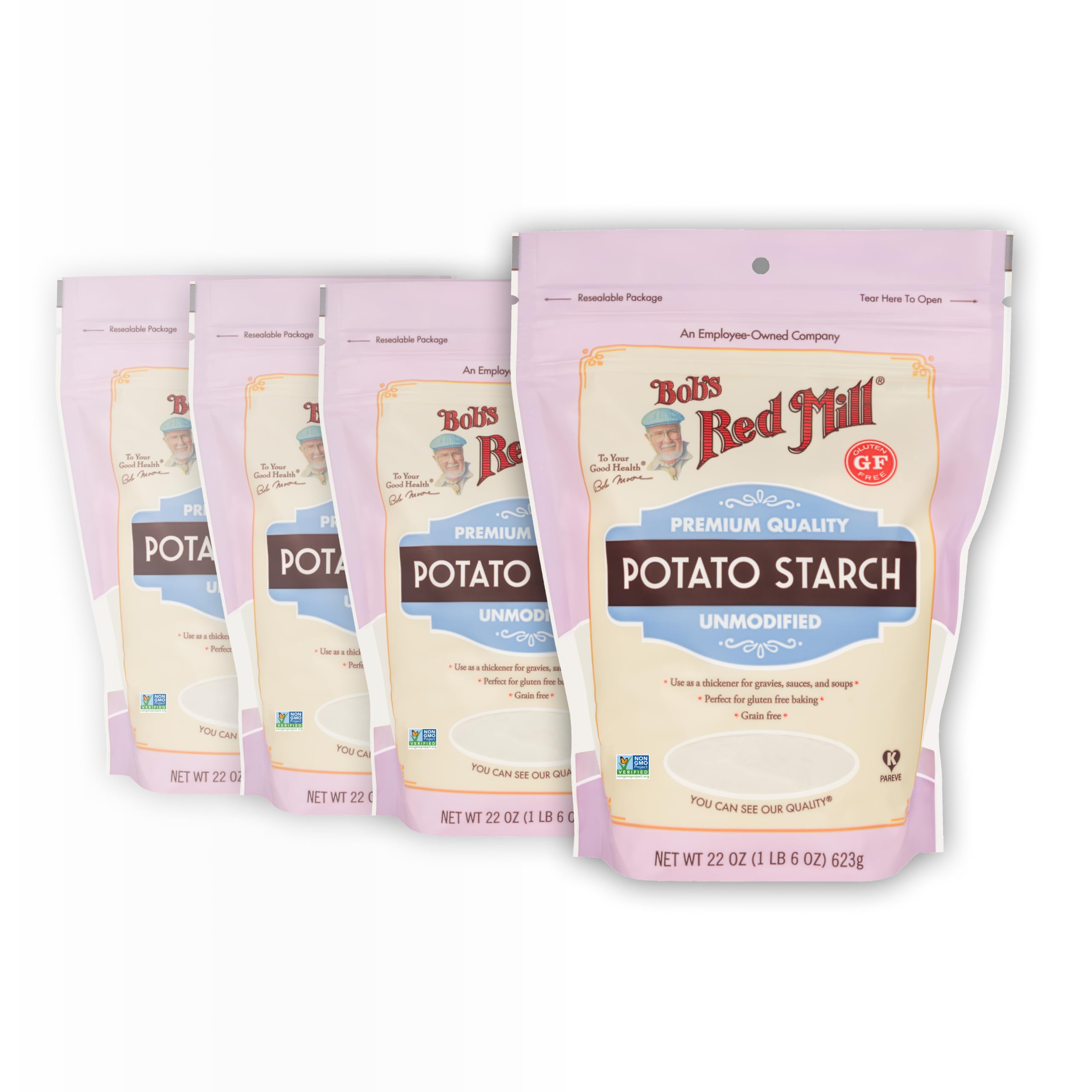 Bob's Red Mill front packaging showing label and net weight, easy pantry identification