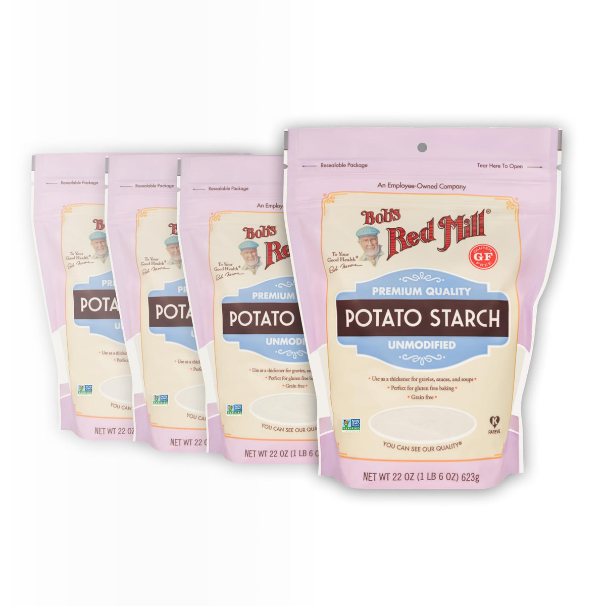 Bob's Red Mill front packaging showing label and net weight, easy pantry identification