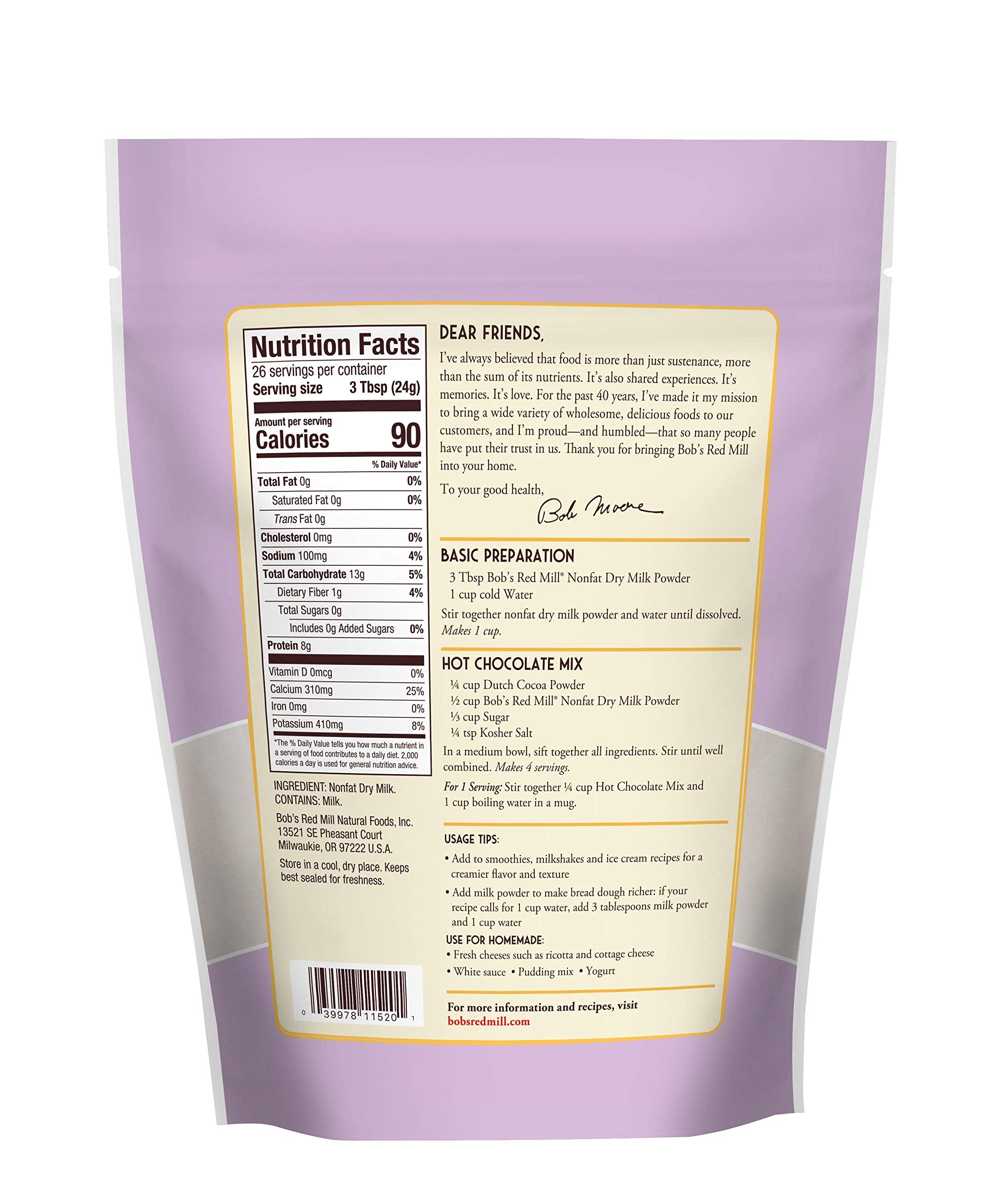 Bob's Red Mill powder with measuring spoon on scale showing precise portioning benefit