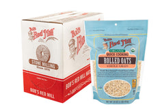 Bob's Red Mill front packaging showing organic quick rolled oats for fast breakfasts