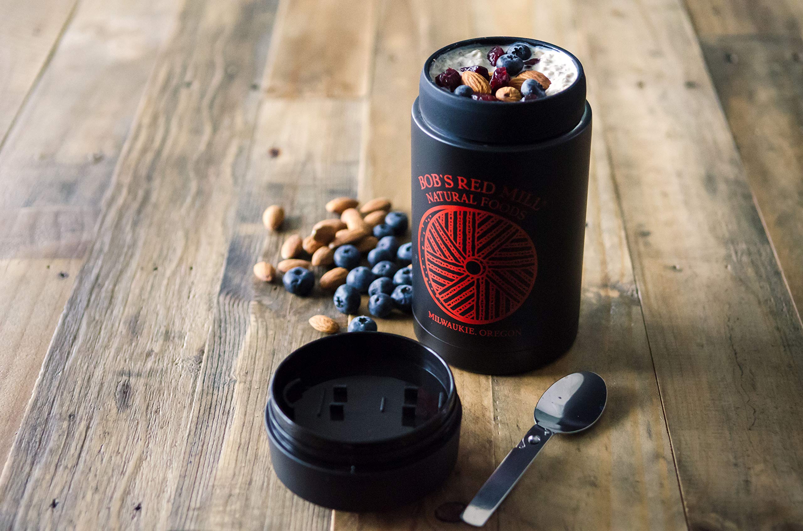 Bob's Red Mill breakfast bowl with fruit and nuts emphasizing flavor versatility
