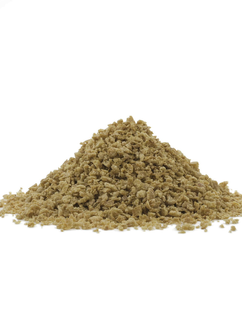 Bob's Red Mill close-up of TVP texture revealing crumbly soy pieces ready to absorb flavors