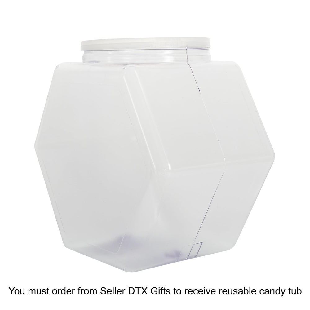 Bob's Sweet Stripes jar on a party table demonstrating reusable container convenience
