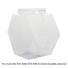 Bob's Sweet Stripes jar on a party table demonstrating reusable container convenience
