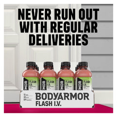 BODYARMOR bottle in hand for scale and on-the-go hydration benefit