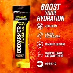 BODYARMOR close-up of single stick powder texture for fast mixing