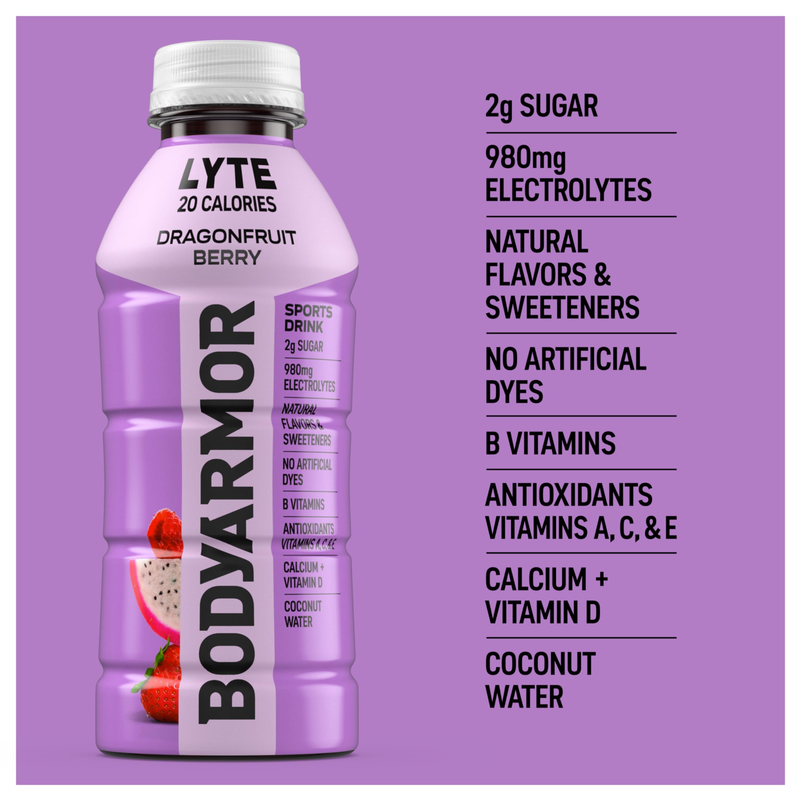 BODYARMOR Lyte inside a gym bag showing convenience and on-the-go hydration benefit
