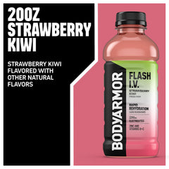BODYARMOR pour showing liquid texture and refreshing hydration benefit