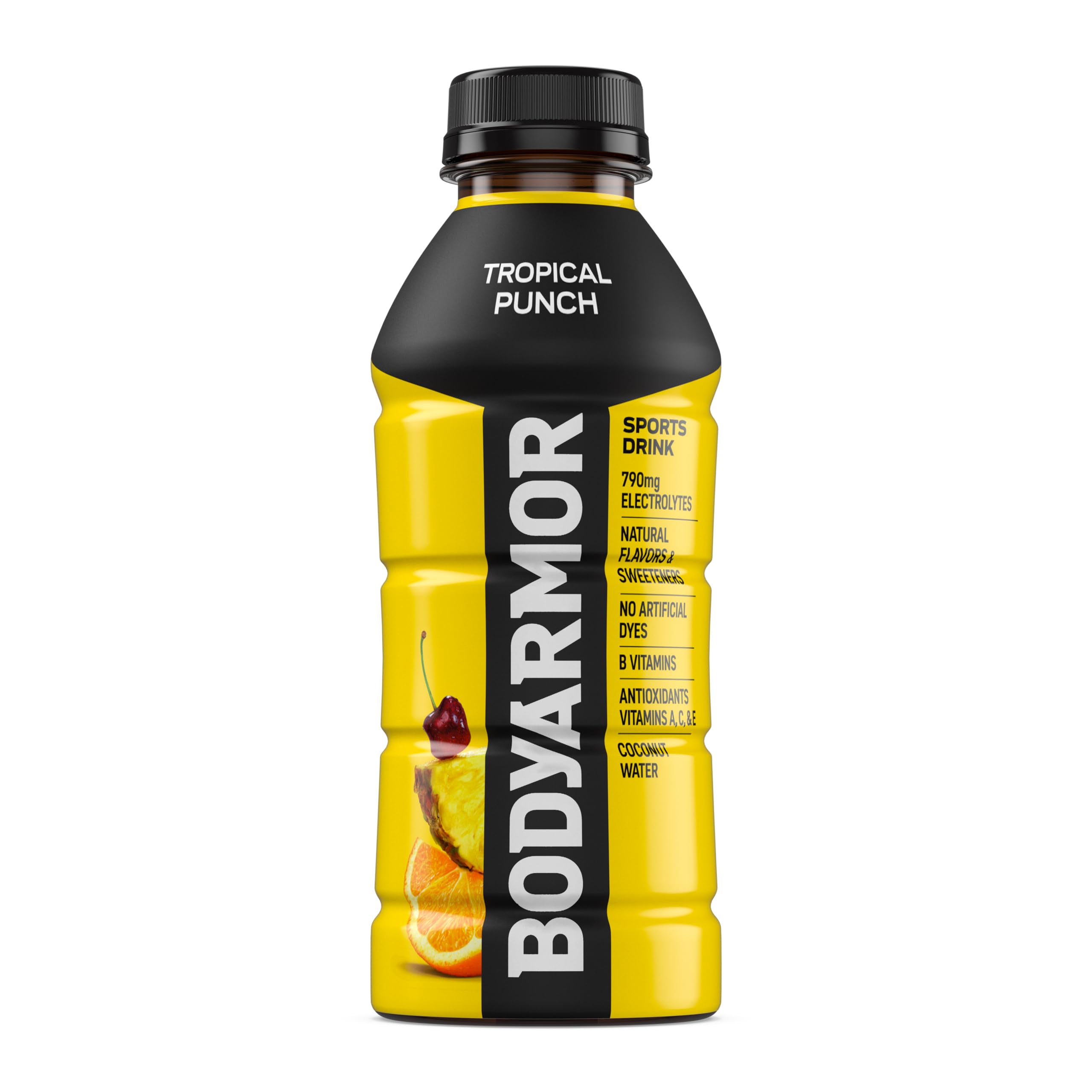 BODYARMOR bottle cap detail demonstrating resealable convenience during workouts