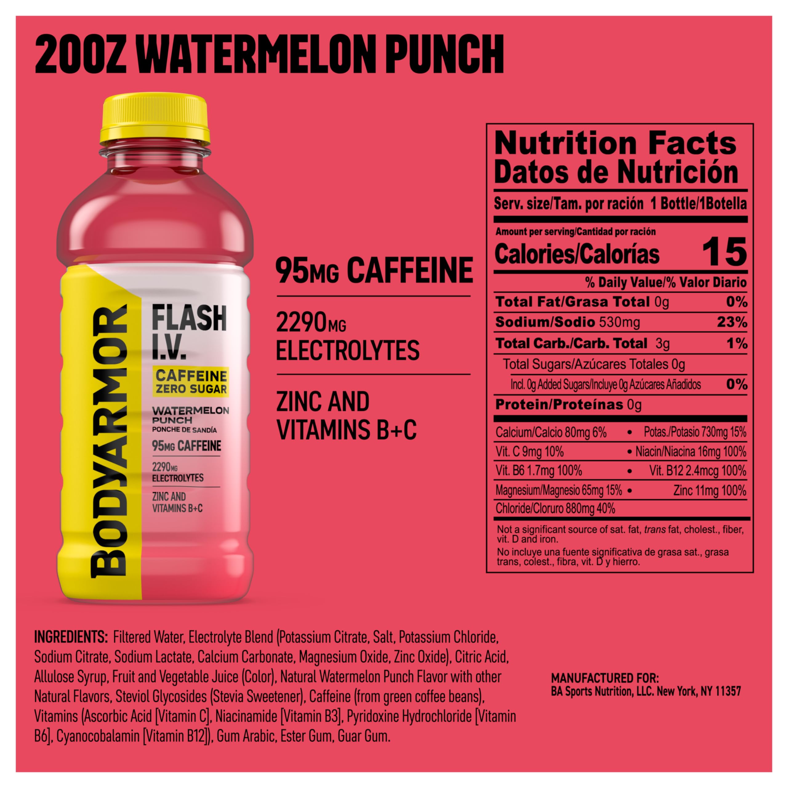 BODYARMOR bottle top close-up highlighting resealable cap and convenience
