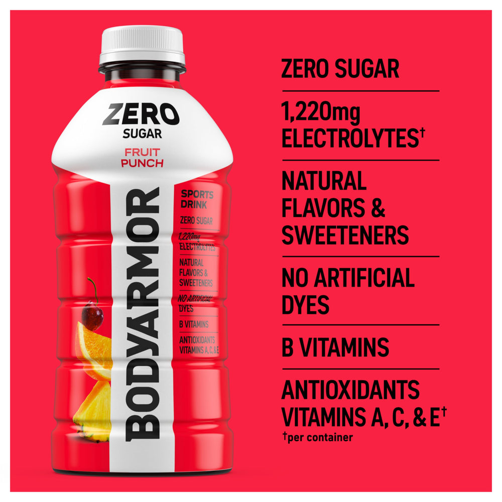 BODYARMOR pouring into glass to show color and quick-hydration visual benefit