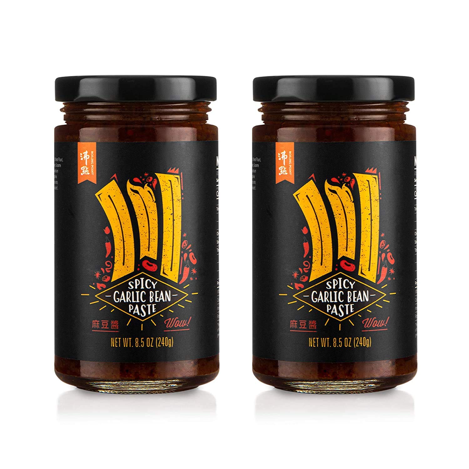 BOILING POINT front packaging showing label and 8.5 oz jar, clear product identity benefit