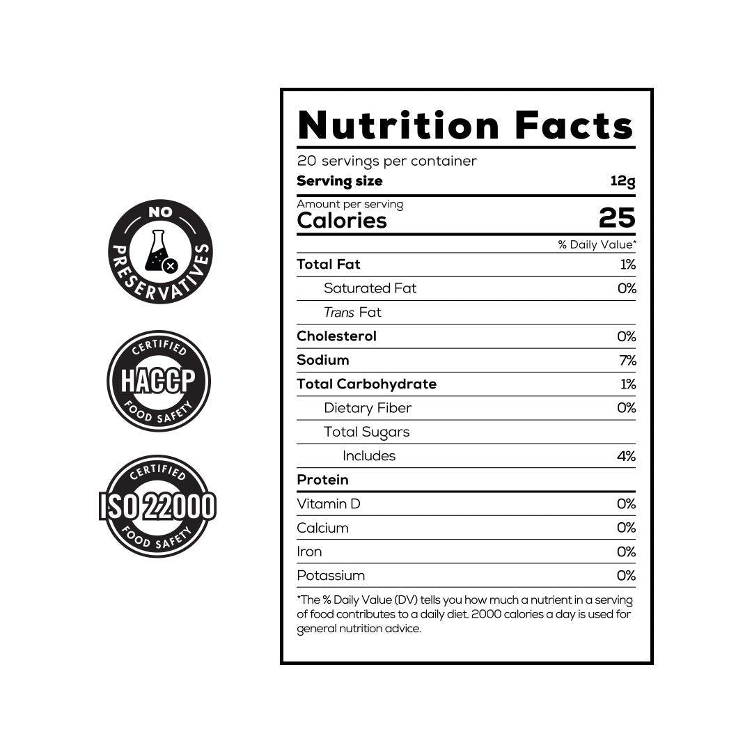 BOILING POINT jar beside a ruler showing size and portioning convenience