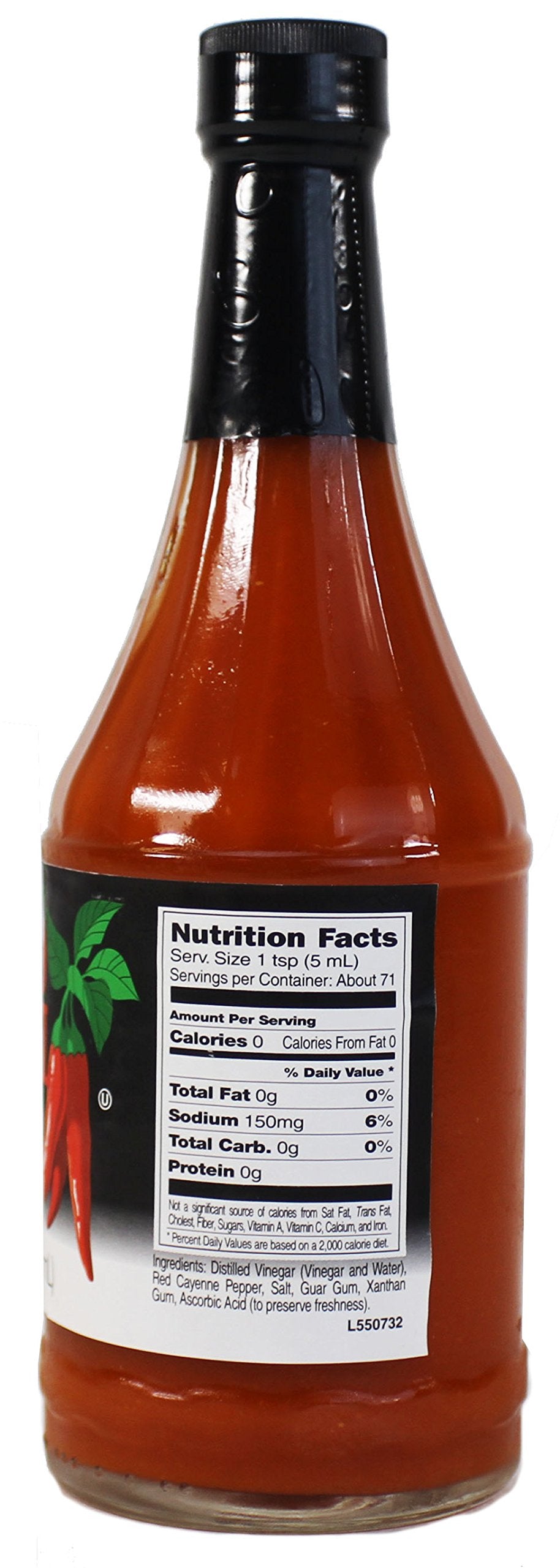 Boiyiklonn Trappey's Red Devil bottle held for scale demonstrating 12 fl oz size and easy handling