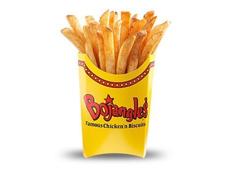Crispy fries sprinkled with Bojangles' seasoning showing enhanced savory visual and taste appeal