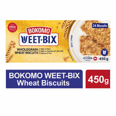 Bokomo WEET-BIX in bowl with milk and fruit for quick nutritious breakfast