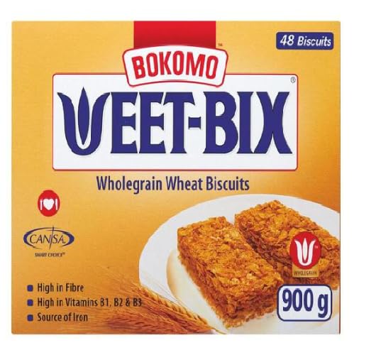 Bokomo close-up of compressed wheat biscuit texture highlighting wholegrain flakes