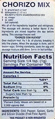 Bolner's Fiesta close-up of chorizo mix texture highlighting smoky spice profile