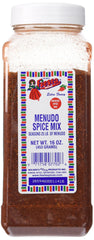 Bolner's Fiesta front label close-up showing authentic menudo spice blend and easy seasoning