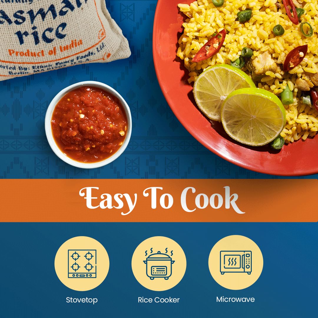 Bombay Market cooked basmati rice in bowl highlighting fluffy texture