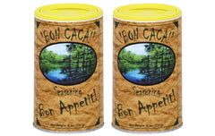 Bon CaCa front packaging showing label and jar, highlights versatile Cajun flavor