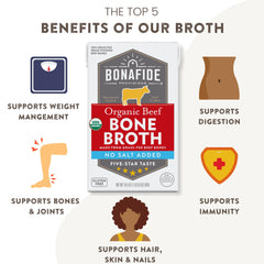 Bonafide Provisions carton side label highlighting organic ingredients and nutrition benefits