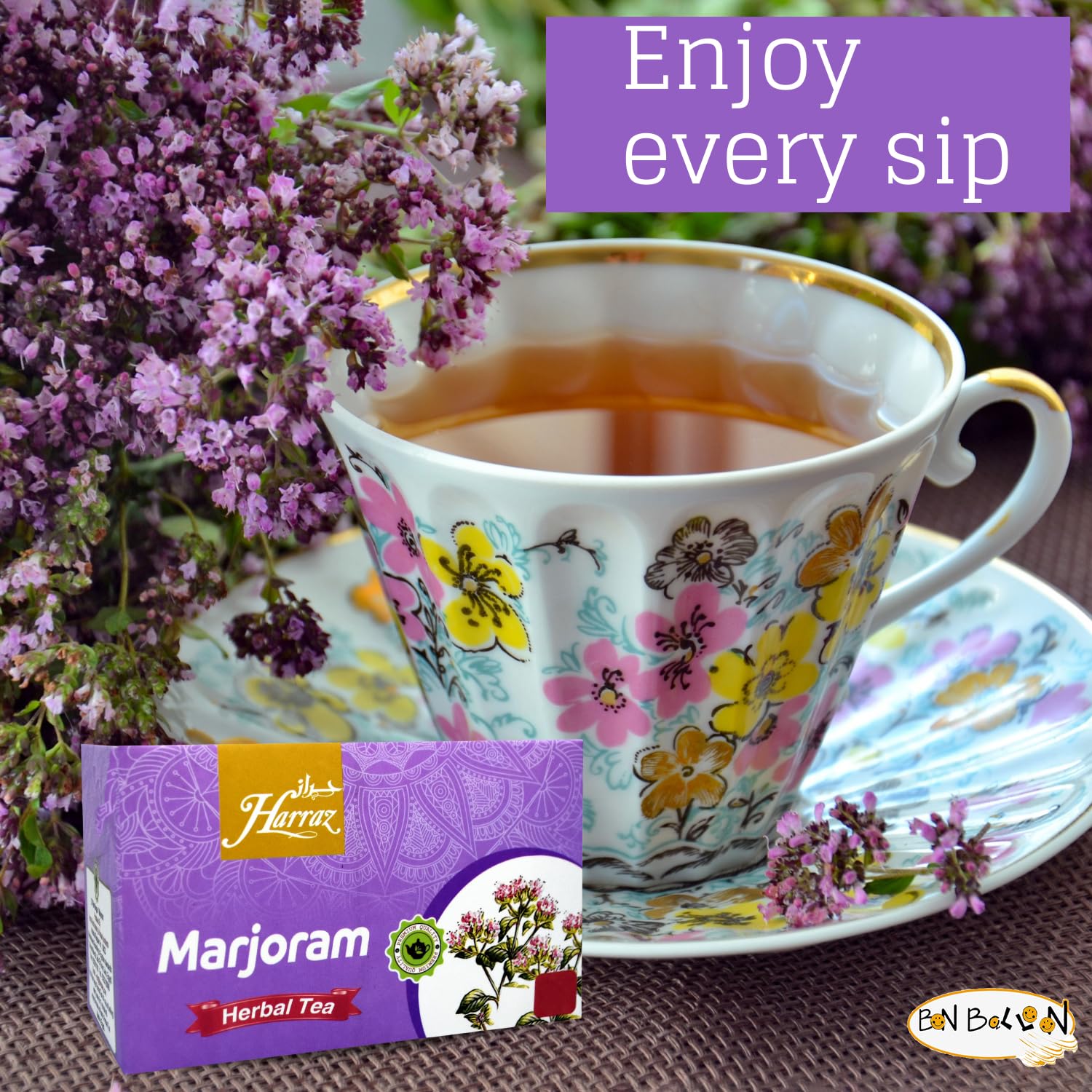 bonballoon sachet with scale showing 2 g portion size for accuracy