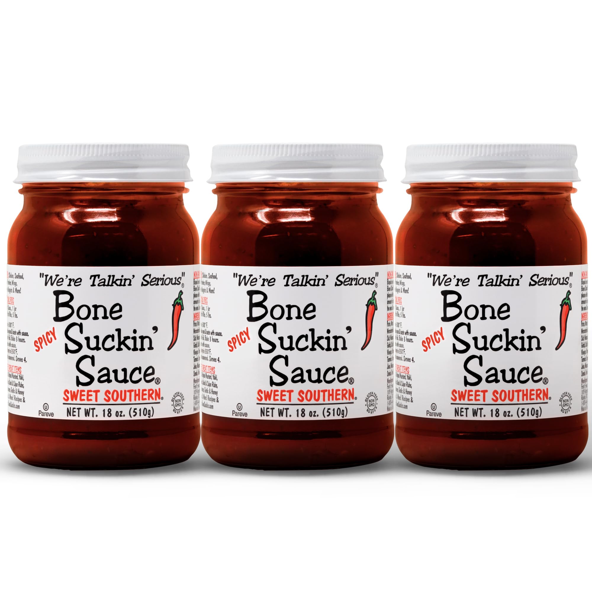Bone Suckin' front packaging showing bold label and size benefit