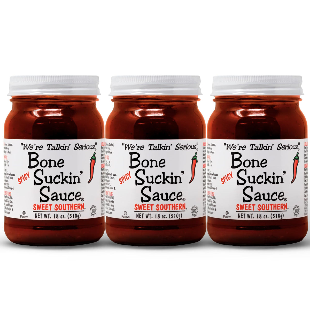 Bone Suckin' front packaging showing bold label and size benefit