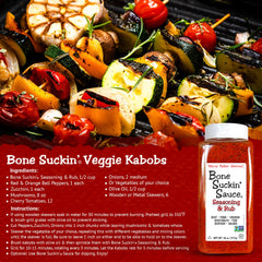 Bone Suckin' 26 oz jar beside measuring cup showing generous bulk size