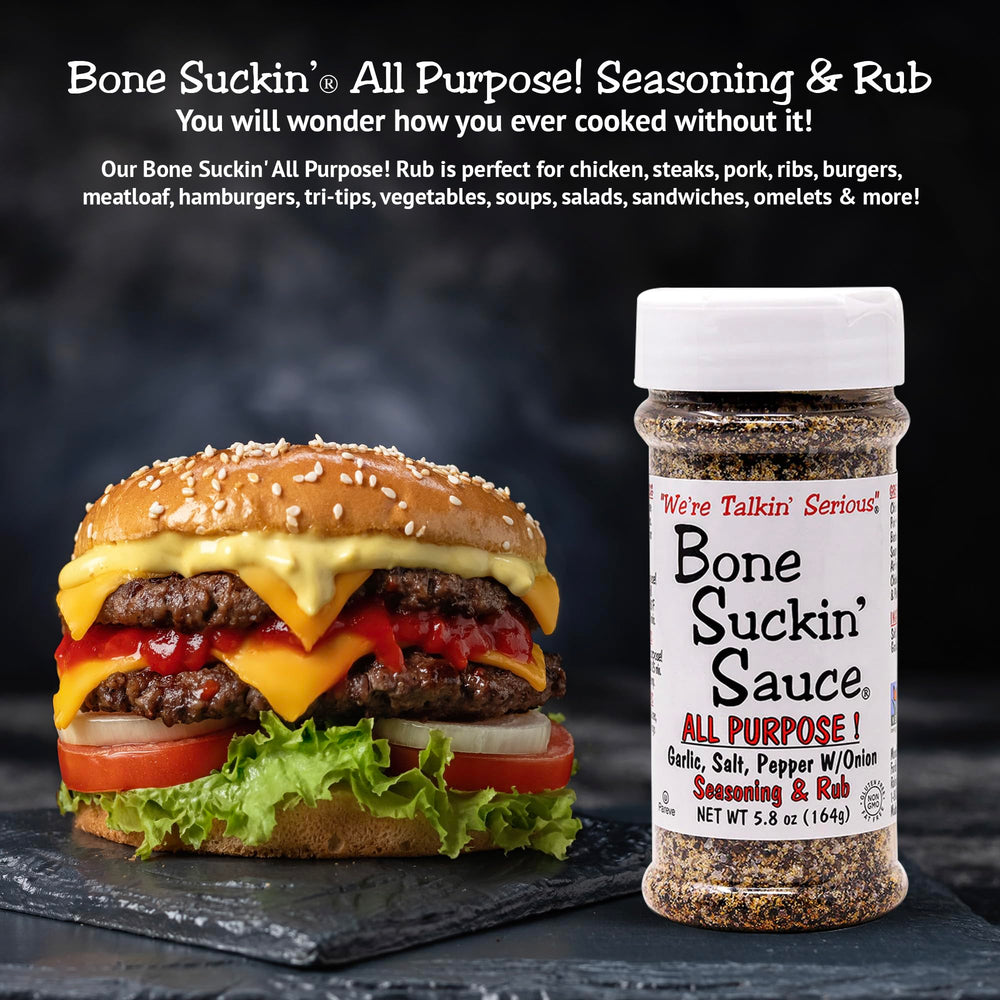 Bone Suckin' label close-up displaying kosher, sugar-free, gluten-free product benefits
