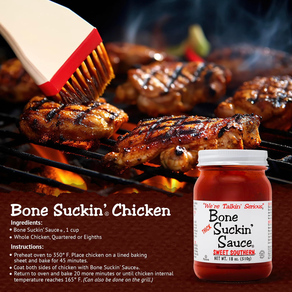 Bone Suckin' sauce ingredients array highlighting natural, clean-label benefit