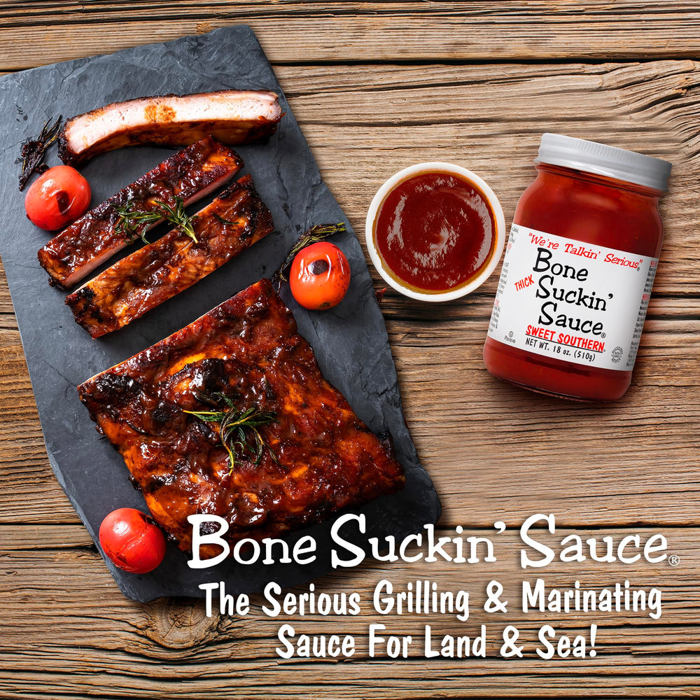 Bone Suckin' glazed ribs on grill illustrating bold flavor enhancement